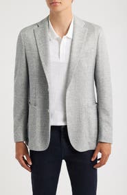 BOSS Hanry Slim Fit Knit Cotton Blend Sport Coat