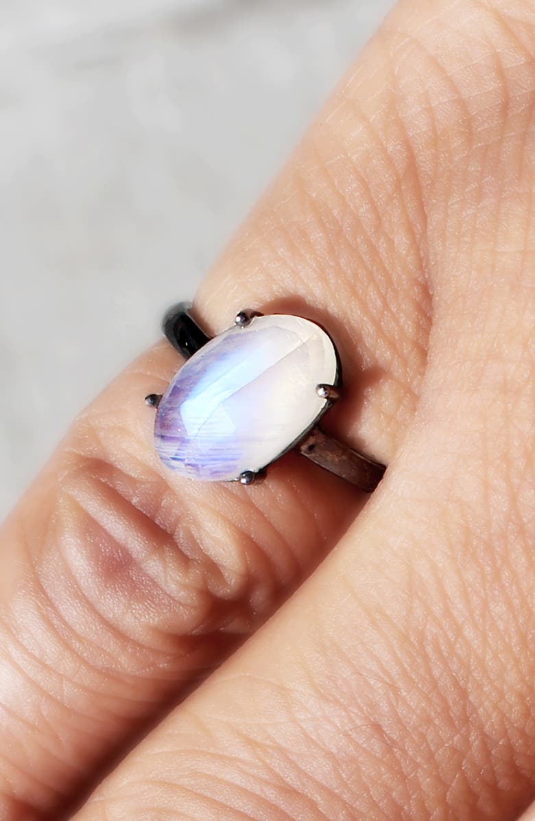 Adornia Oval Cut Moonstone Ring, Alternate, color,