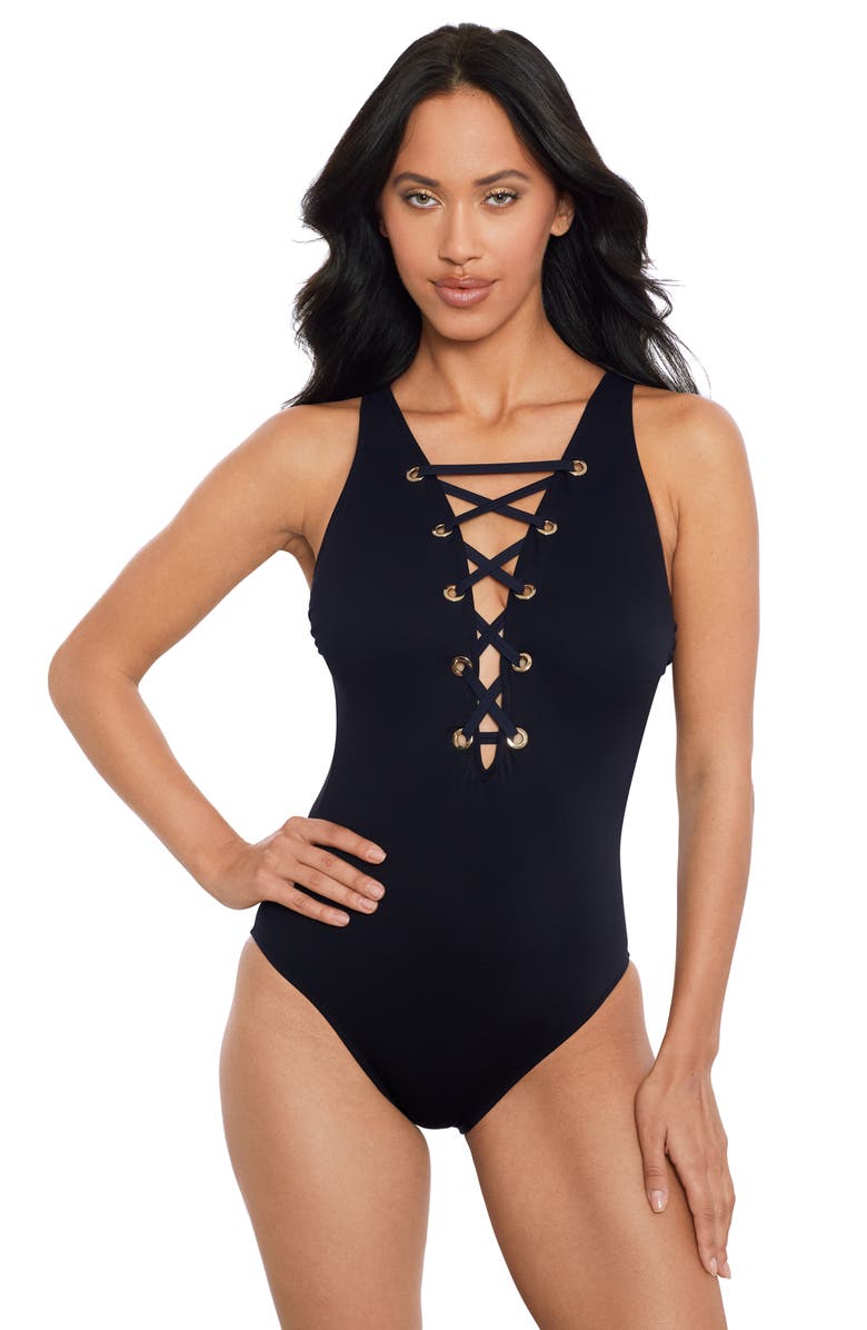Magicsuit<sup>®</sup> Juxtapose Steffi One-Piece Swimsuit, Alternate, color,