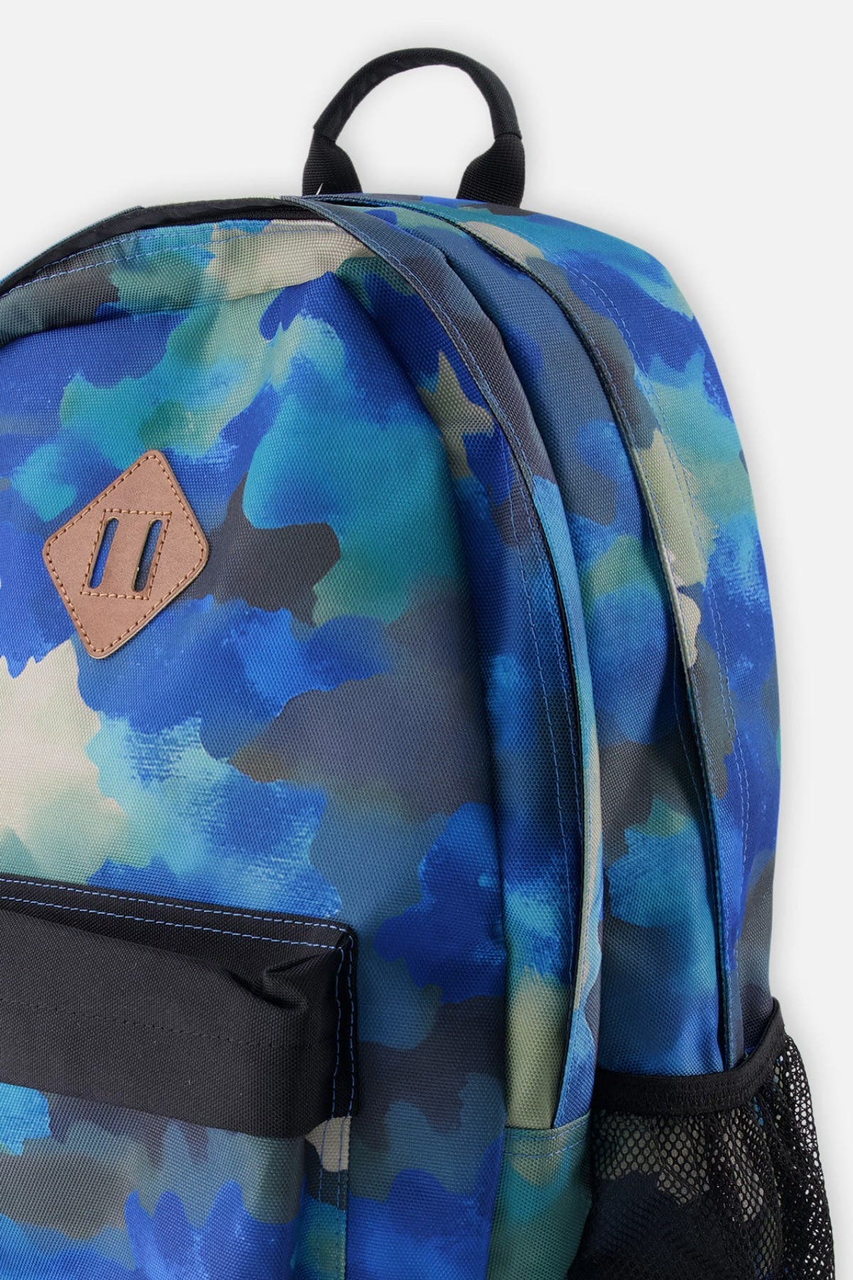 Deux par Deux Camouflage Durable Spacious Multi-Compartment Backpack, Alternate, color, Blue And Grey Camouflage