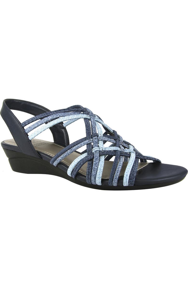 Impo Rainelle Stretch Wedge Sandal - Wide Width Available, Main, color,