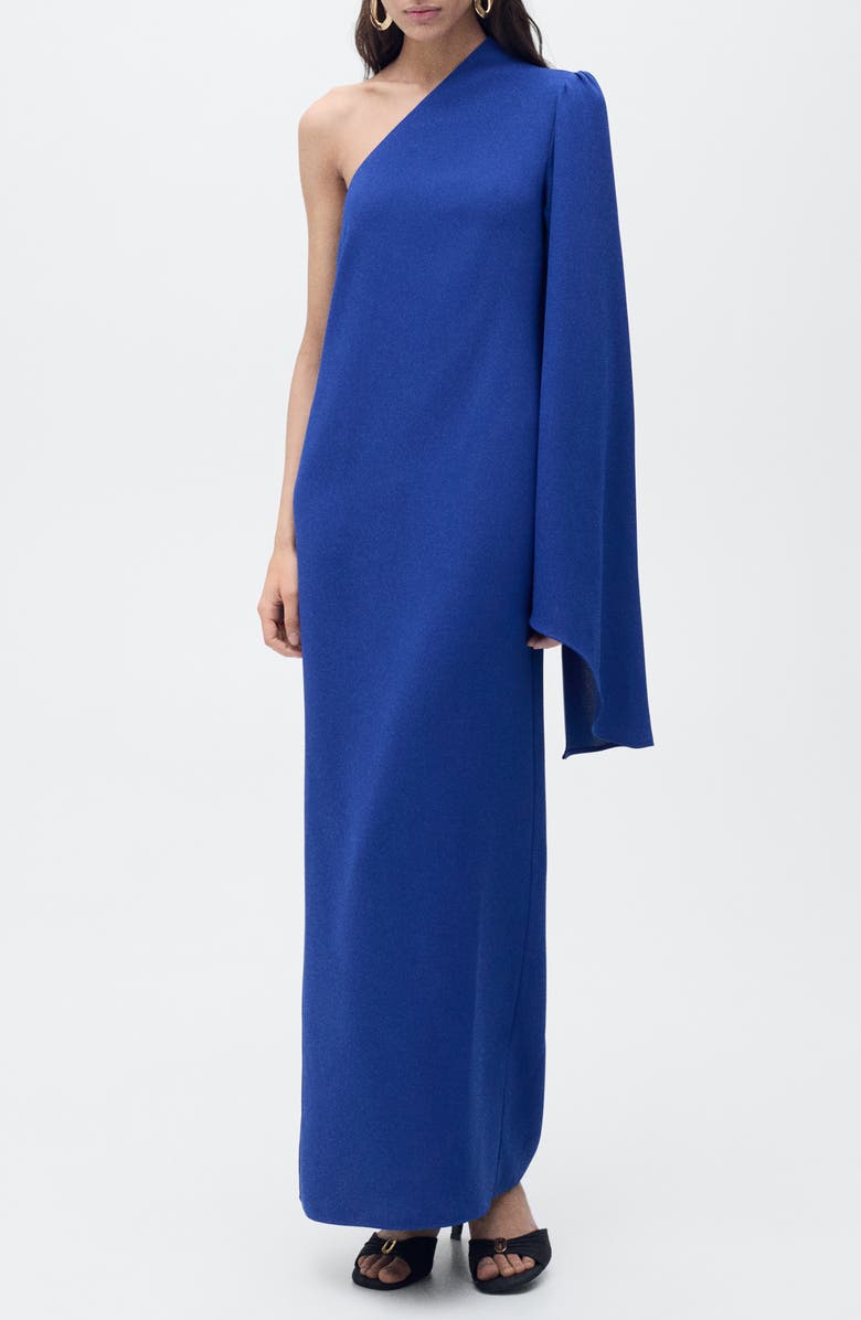 MANGO Long Flared Sleeve Column Dress, Main, color, 