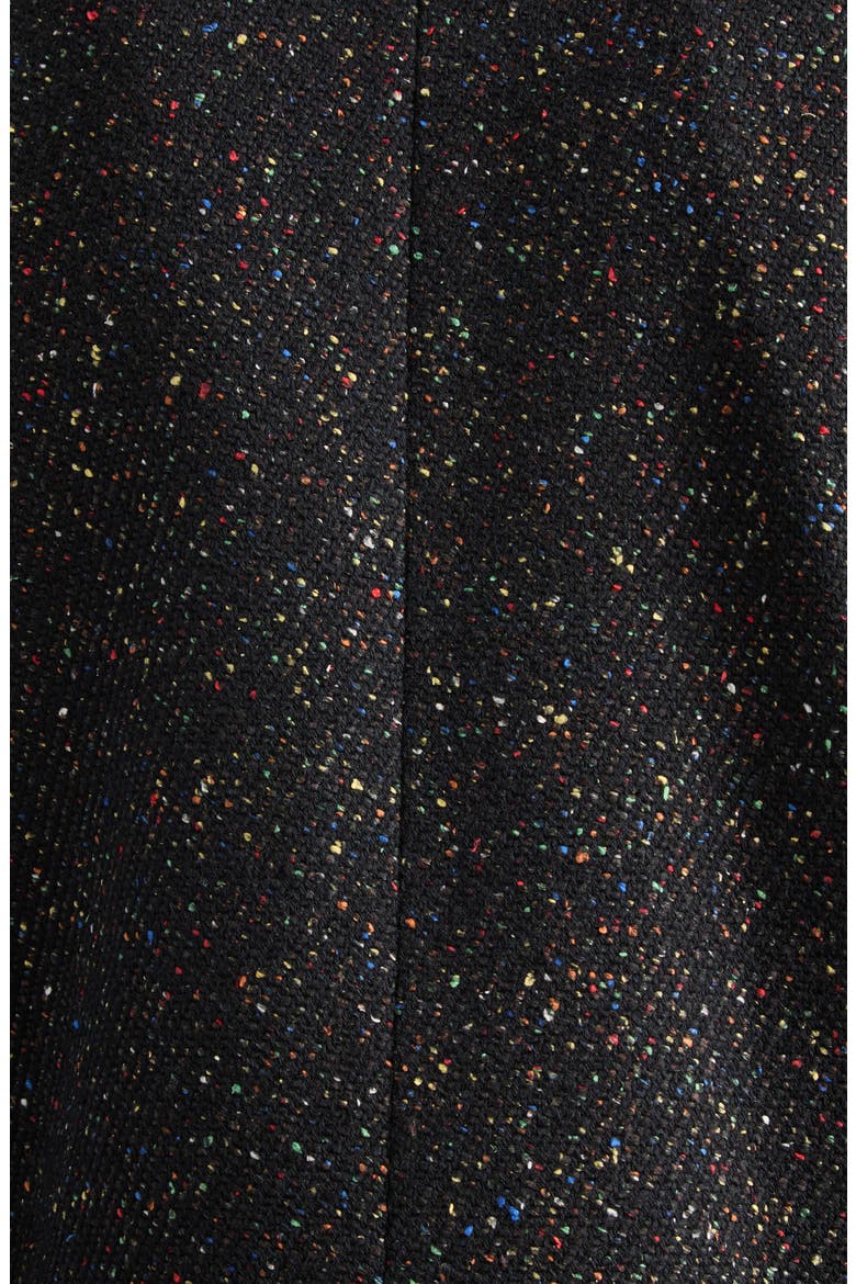 Nep Tweed Jacket, Alternate, color, BLACK