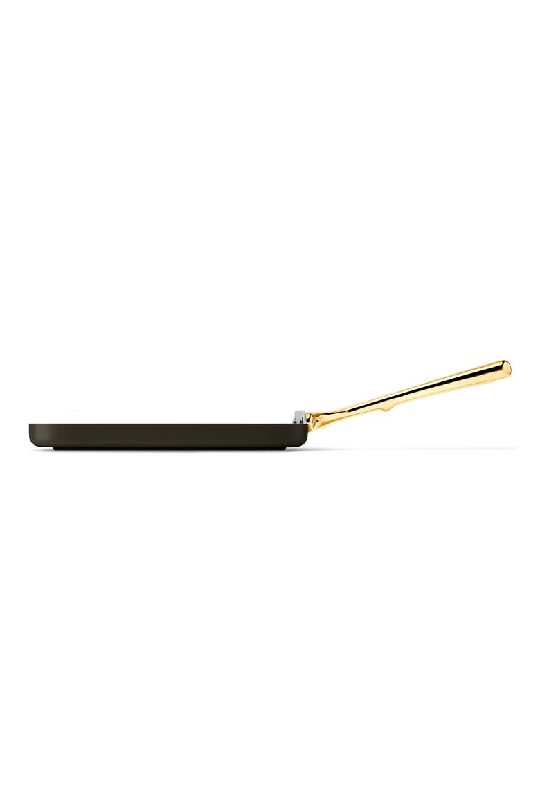 11" Ceramic Nonstick Square Griddle, Alternate, color, BLACK/ GOLD