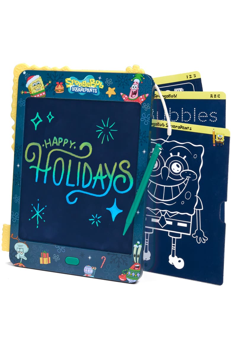 Spongebob Lcd Doodle Writing Tablet, Main, color, yellow blue