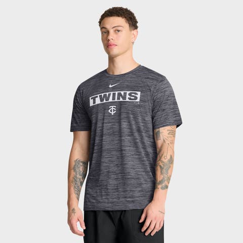 Men's Nike Black Minnesota Twins Velocity Dri-FIT T-Shirt
