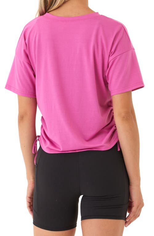 Threads 4 Thought Shirley Drawstring Cinched Jersey T-shirt In Pink