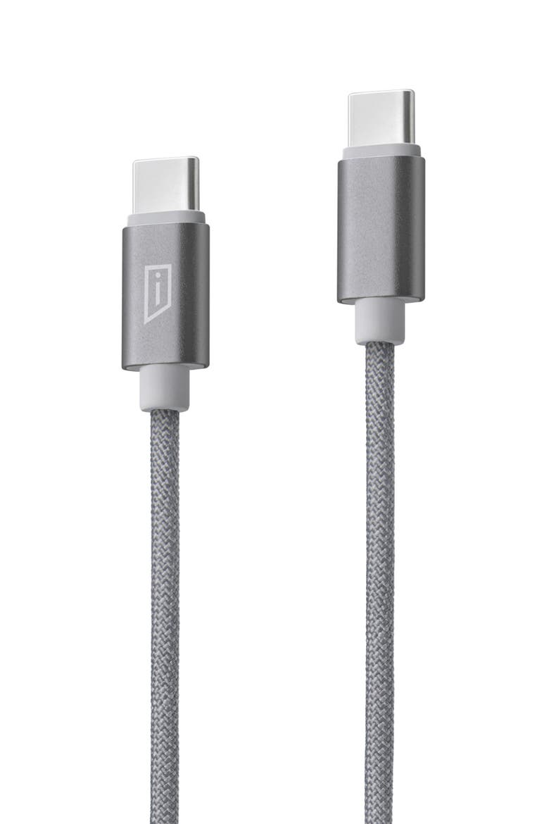 10-Foot USB-C to USB-C Cable, Main, color, GREY BRAIDED