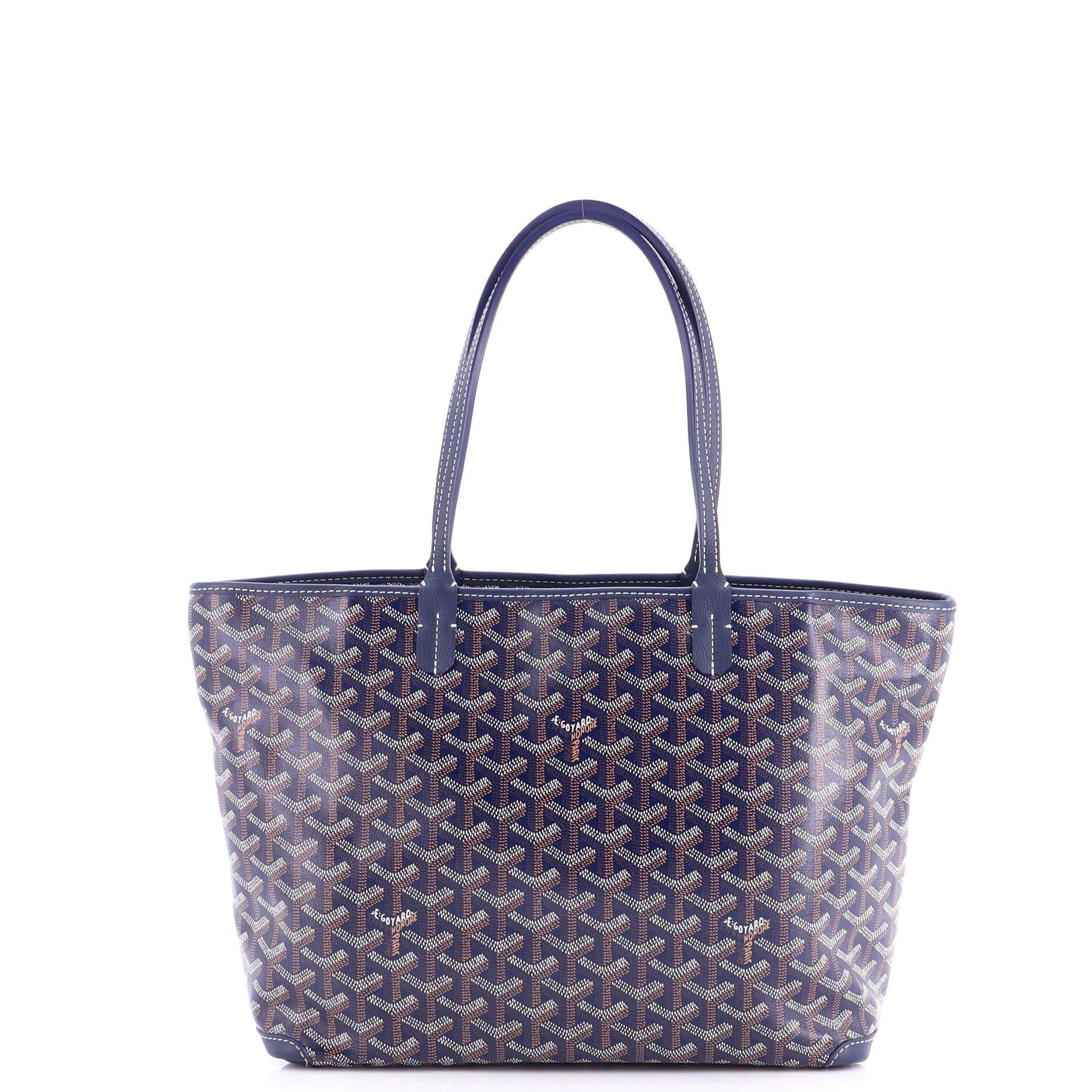 Pre-Owned Goyard Artois Tote Coated Canvas PM, Alternate, color, Blue