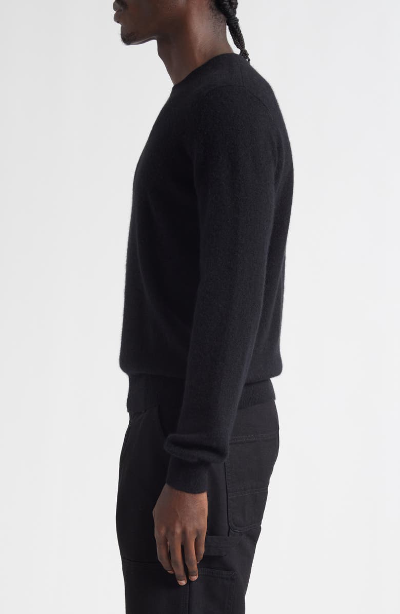 FRENCKENBERGER Mini Cashmere Crewneck Sweater, Alternate, color, Black