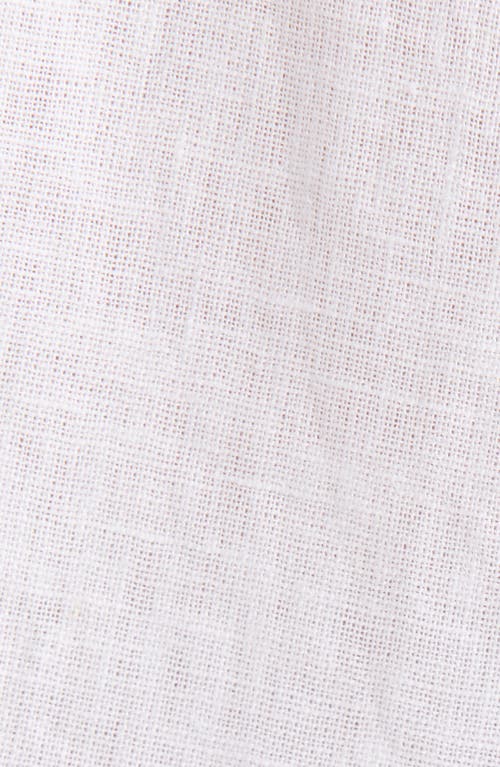 Nordstrom Vacation Linen Blend Nightgown In White