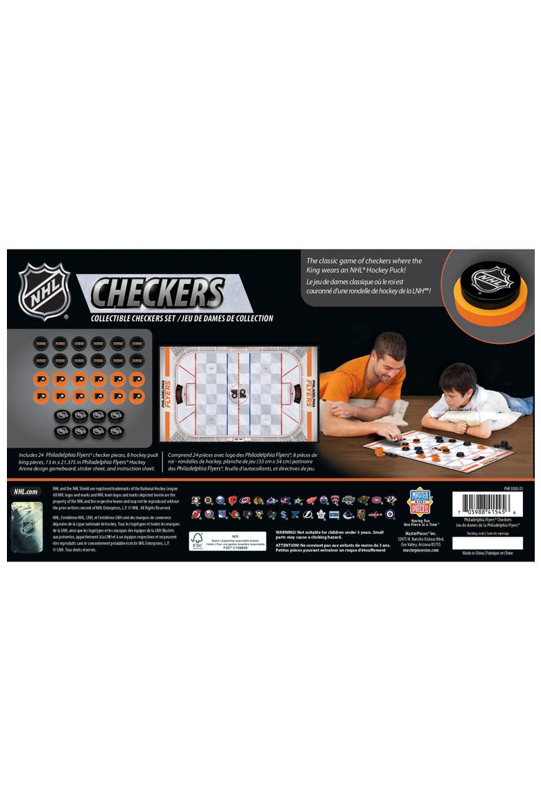 Philadelphia Flyers Checkers Board Game, Alternate, color, Multicolor