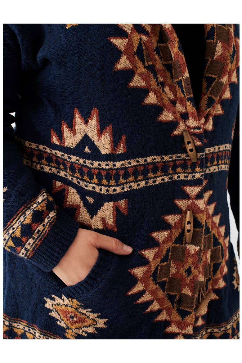 Lodge Organic Cotton Cardigan, Alternate, color, WOLF MOUNTAIN