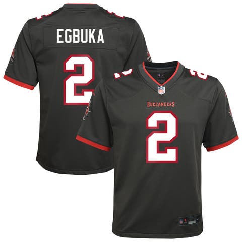 Youth Nike Emeka Egbuka Pewter Tampa Bay Buccaneers Alternate Game Jersey