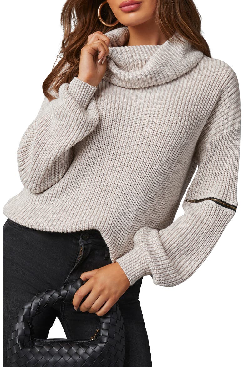 Shoreditch Cowl Neck Sweater, Main, color, WHITE