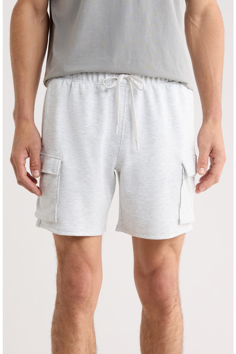 James 7-Inch Scuba Knit Cargo Shorts, Main, color, HEATHER GREY