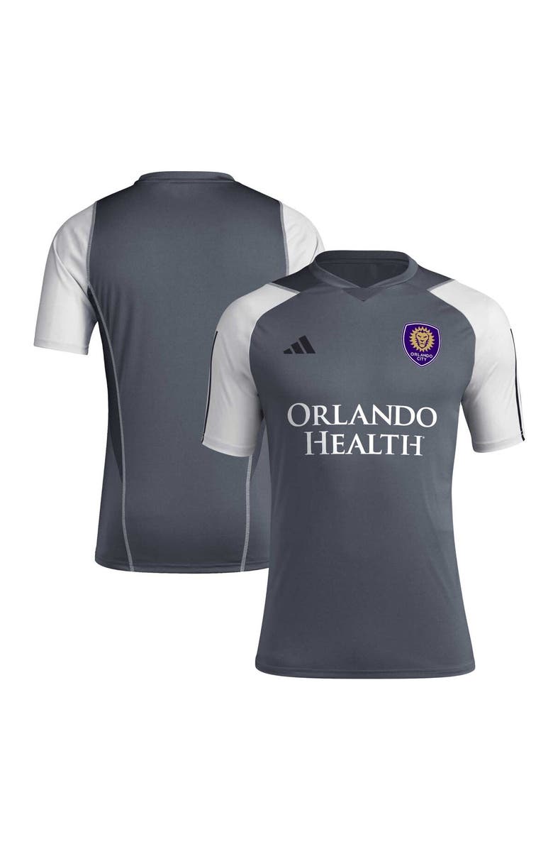 adidas Men's adidas Gray Orlando City SC 2024 AEROREADY Training Jersey, Alternate, color,