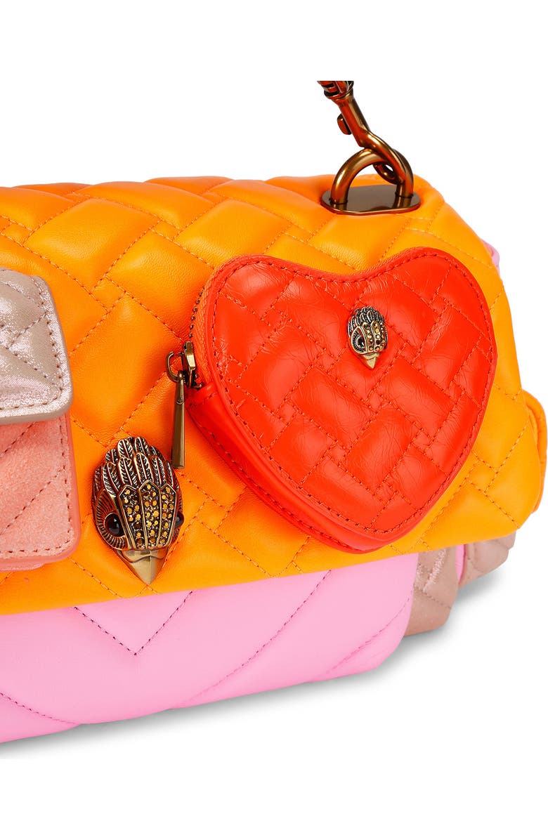 Kurt Geiger London Kensington Multipocket Quilted Leather Shoulder Bag, Alternate, color, Open Pink
