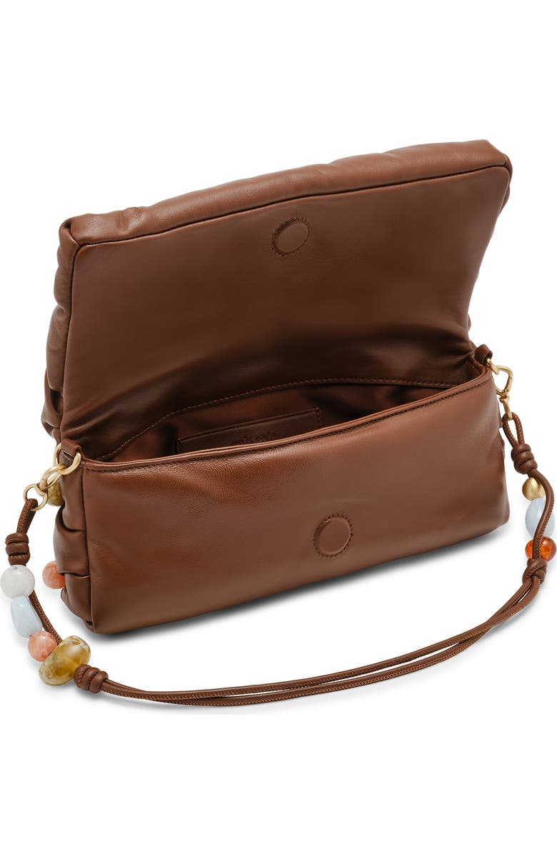 Cult Gaia Amalia Leather Clutch, Alternate, color, Saddle Bauble Multi