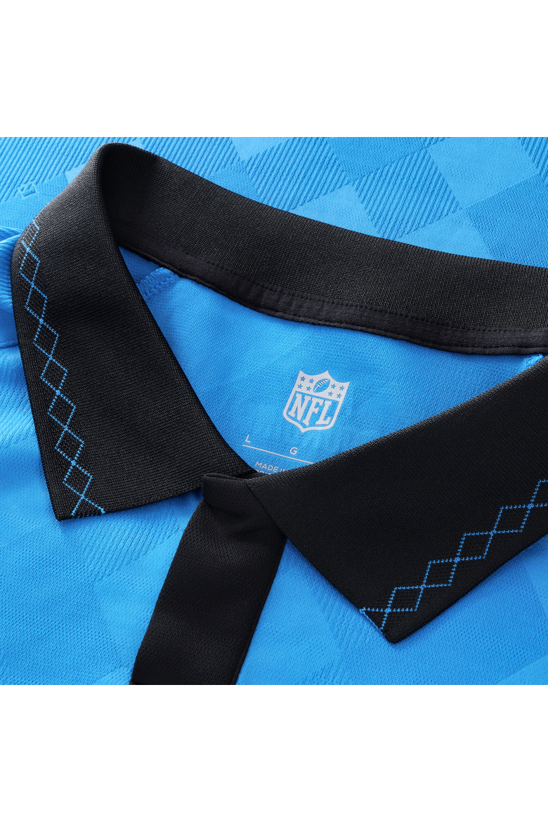Youth Fanatics Blue Carolina Panthers Football x Football Collared Fan Top, Alternate, color, Blue