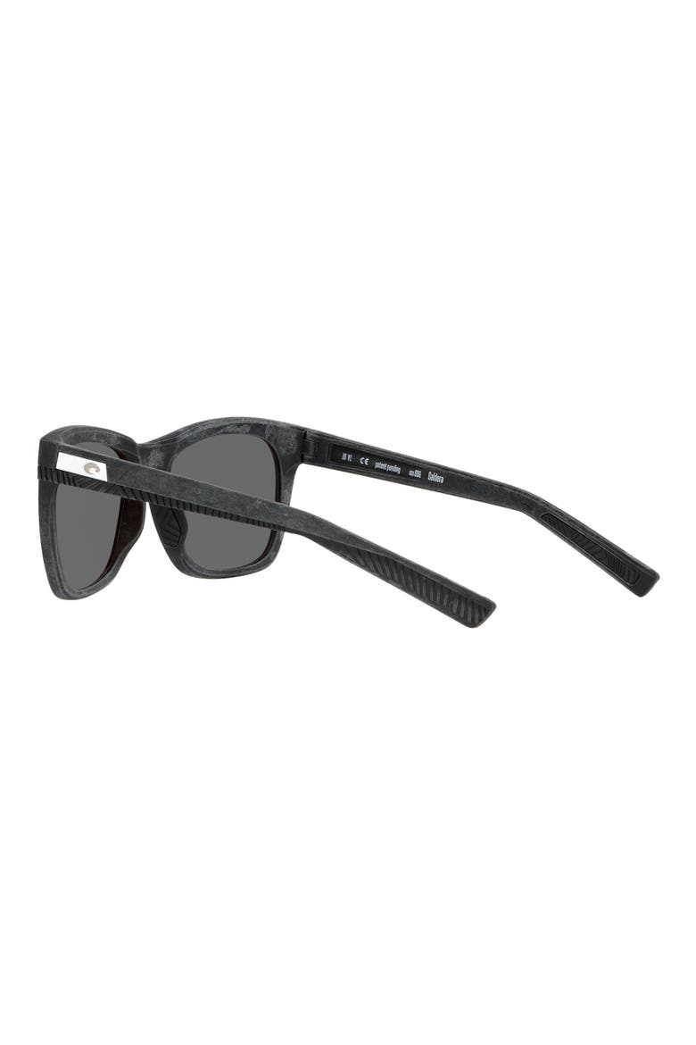 55mm Polarized Square Sunglasses, Alternate, color, GREY/ COPPER SILVER MIRROR