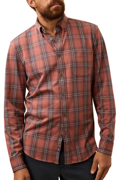Faherty Coastline Knit Button-Down Shirt