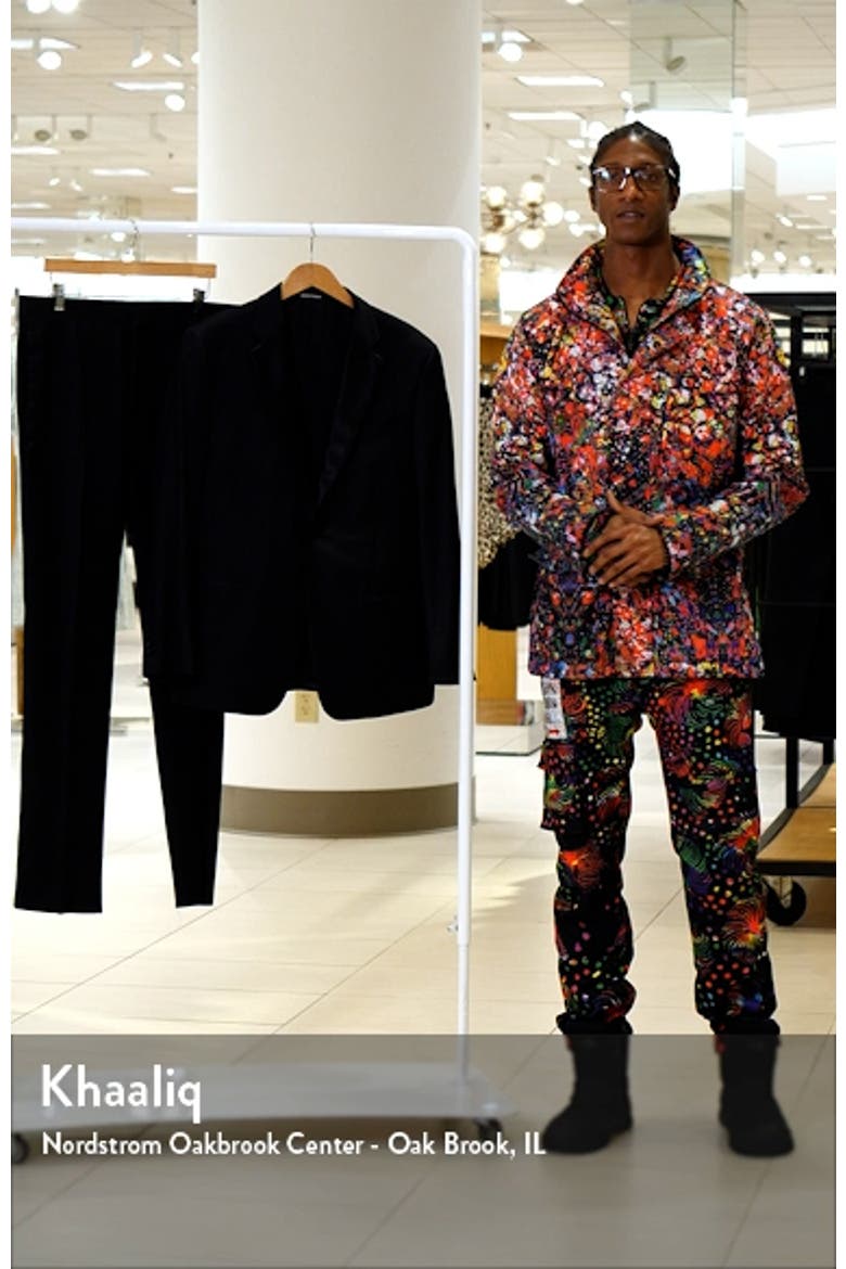 Trim Fit Black Super 130s Wool Tuxedo (Men) | Nordstrom