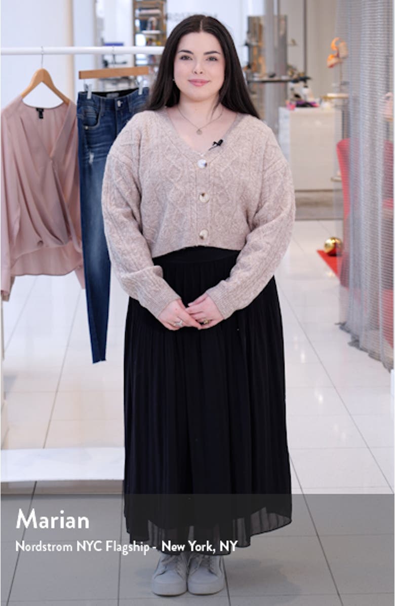 Cable Crop Cardigan, sales video thumbnail