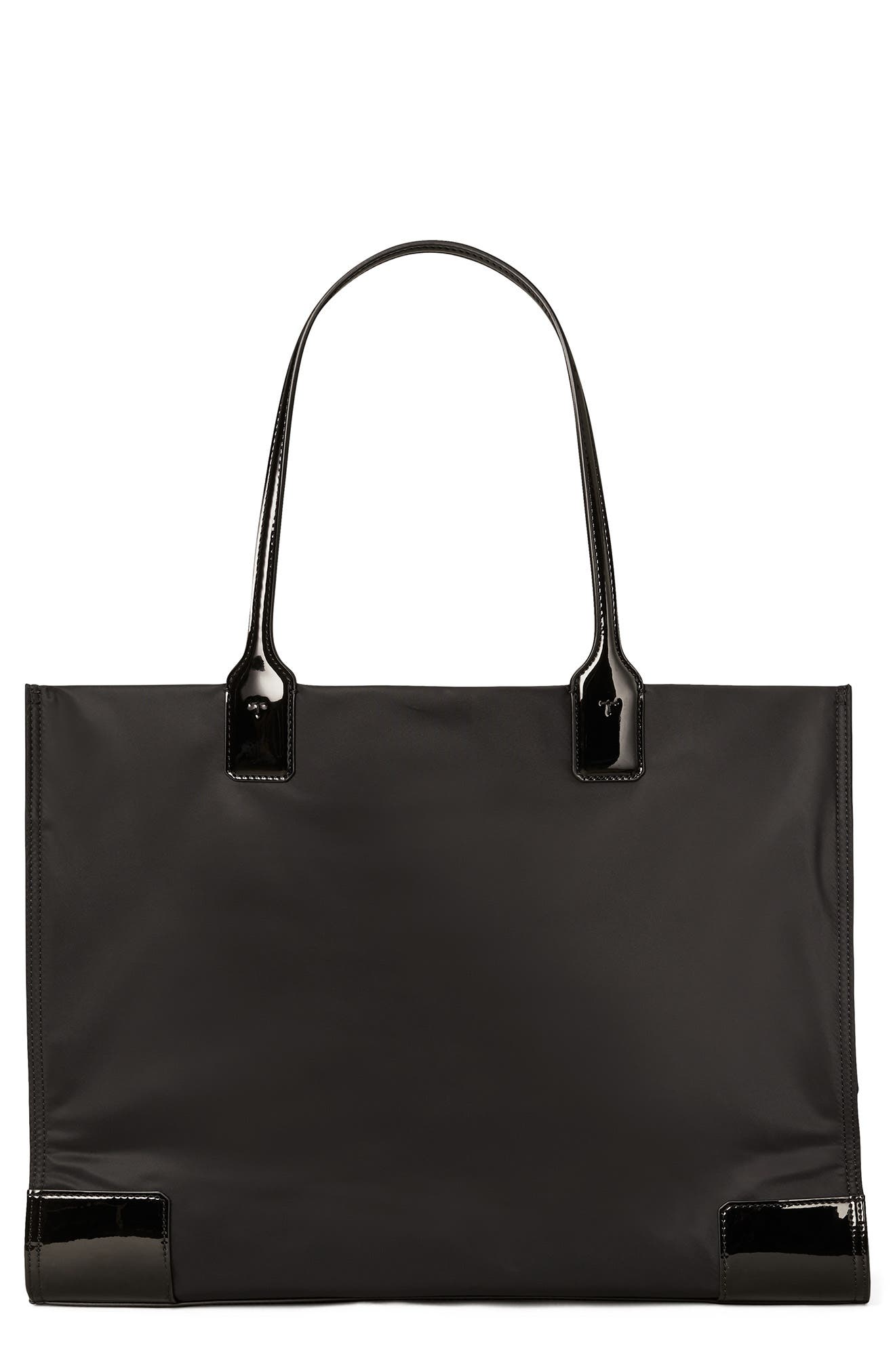 Tory Burch Ella Patent Nylon Tote, Alternate, color, 