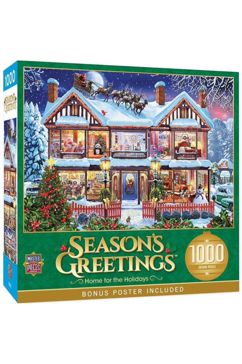 Home for the Holidays 1000 Piece Puzzle, Main, color, Multicolor