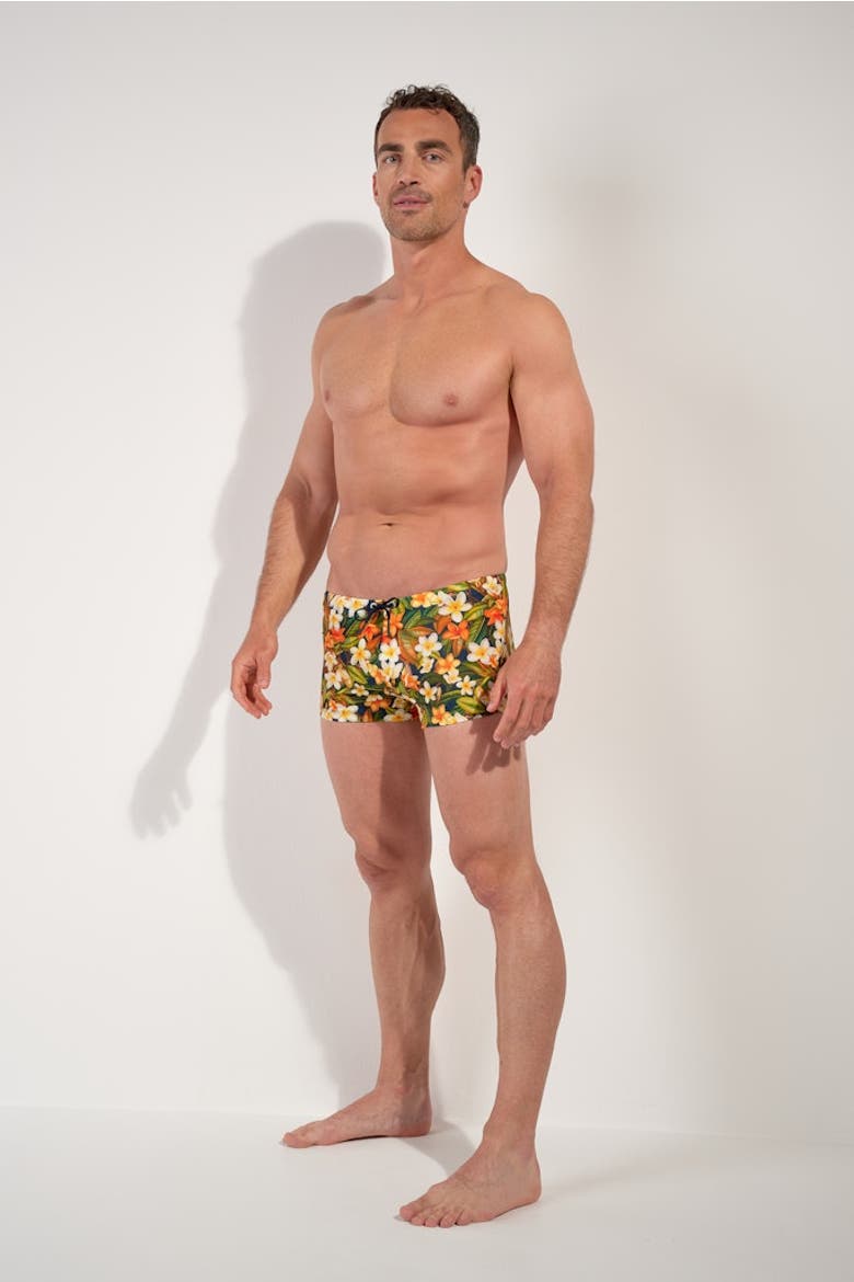Etna Swim Shorts, Alternate, color, Navy Print