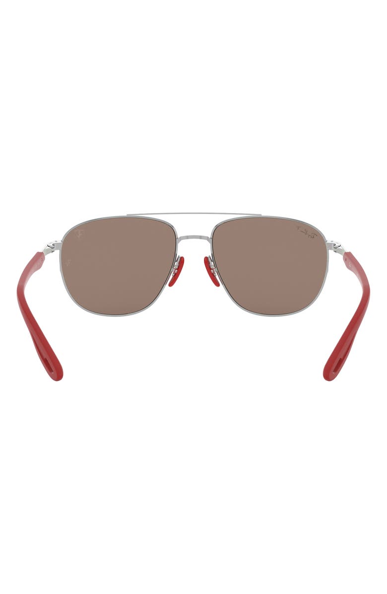 Ray-Ban x Scuderia Ferrari 57mm Square Sunglasses, Alternate, color, 