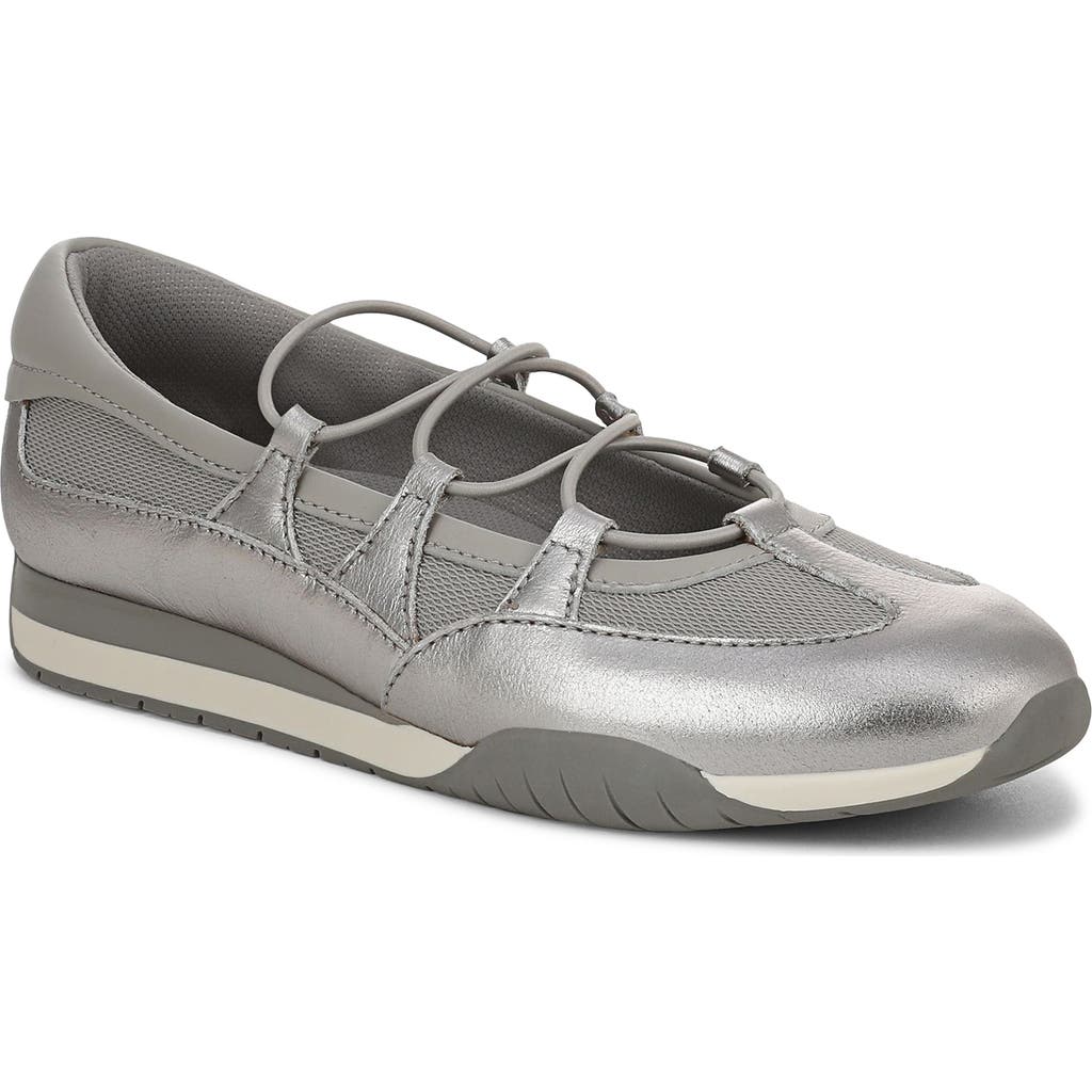 Naturalizer Tallulah Mary Jane Sneaker In Silver