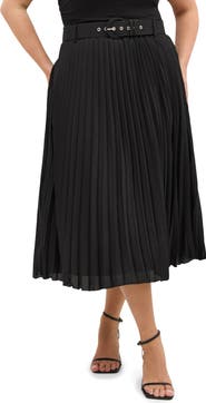 City Chic Petra Pleated Skirt