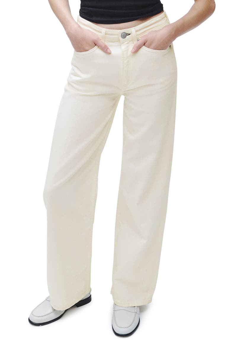 Featherweight Logan Wide Leg Jeans, Main, color, ECRU
