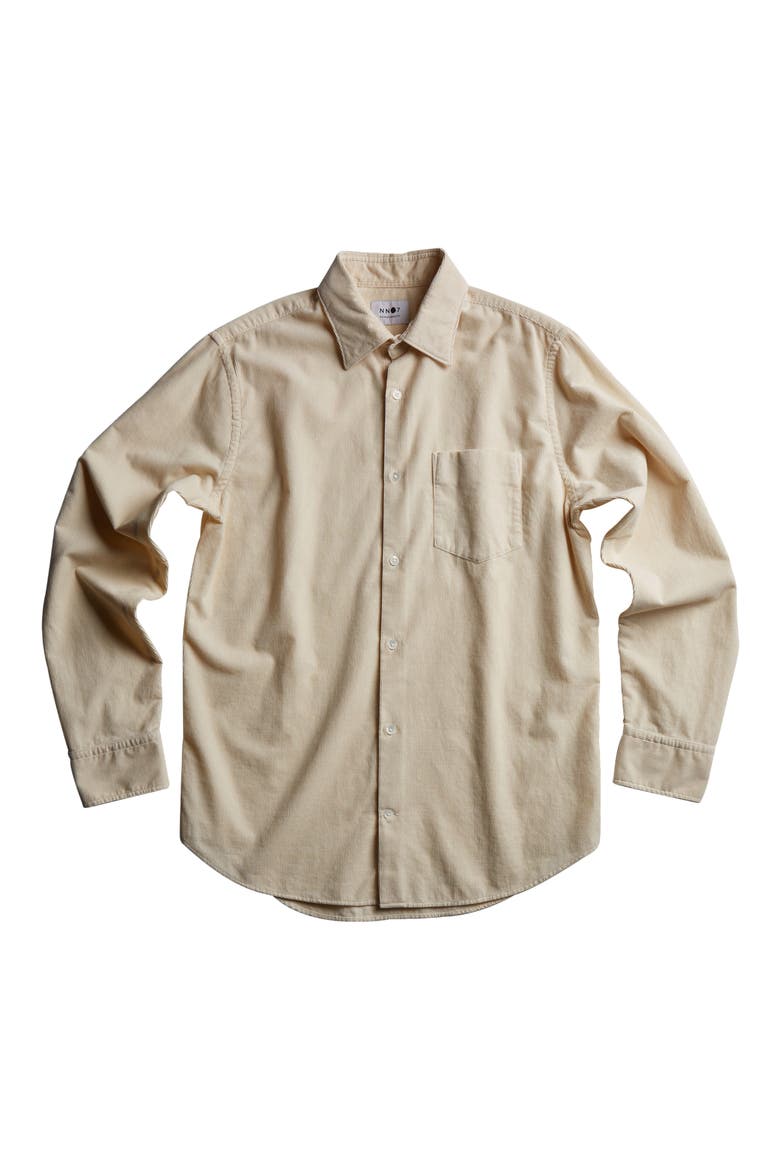 Errico Slim Fit Stripe Button-Up Shirt, Alternate, color, ECRU