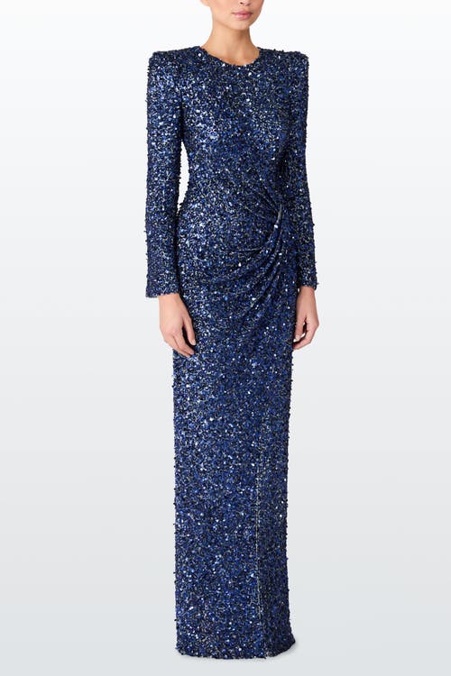 Jenny Packham Marie Maxi Dress In Blue