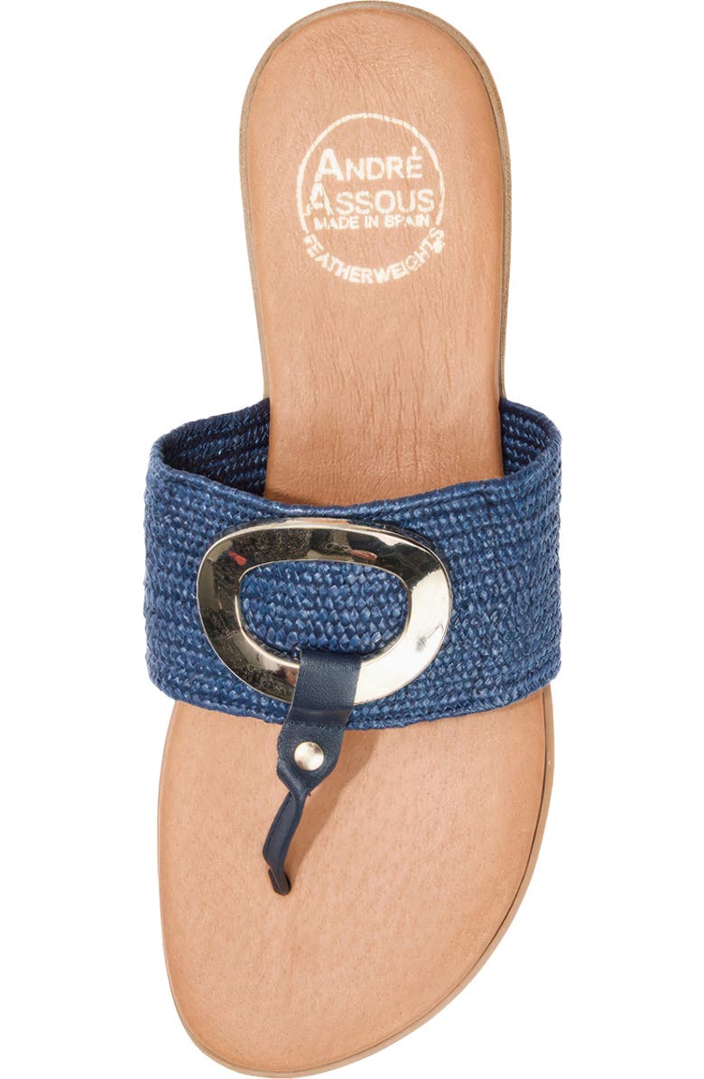 André Assous Nixi Slide Sandal, Alternate, color, Navy