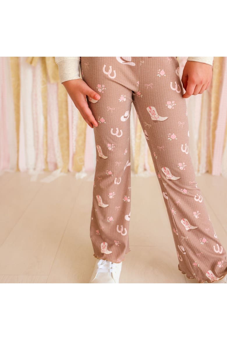 Howdy Darling Western Flare Legging, Alternate, color, Mocha