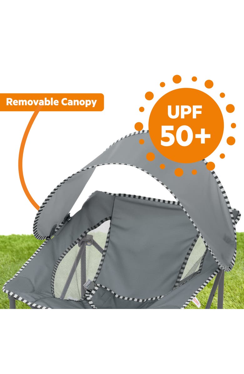 BRIGHT STARTS Pop 'N Chill Travel Seat, Alternate, color, Grey