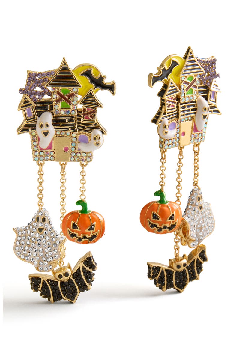 Costume Party Halloween Linear Drop Earrings, Main, color, MULTI