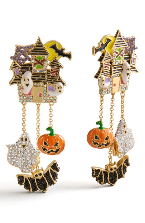 Costume Party Halloween Linear Drop Earrings