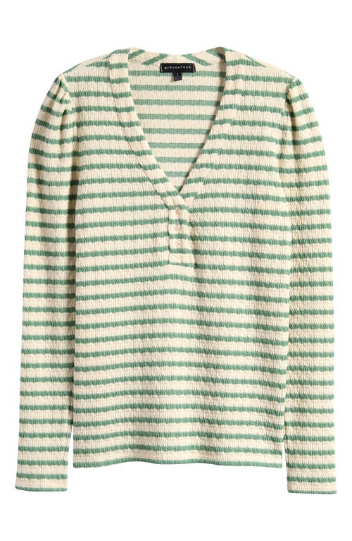 GIBSONLOOK GIBSONLOOK THE AMELIA STRIPE HENLEY TOP