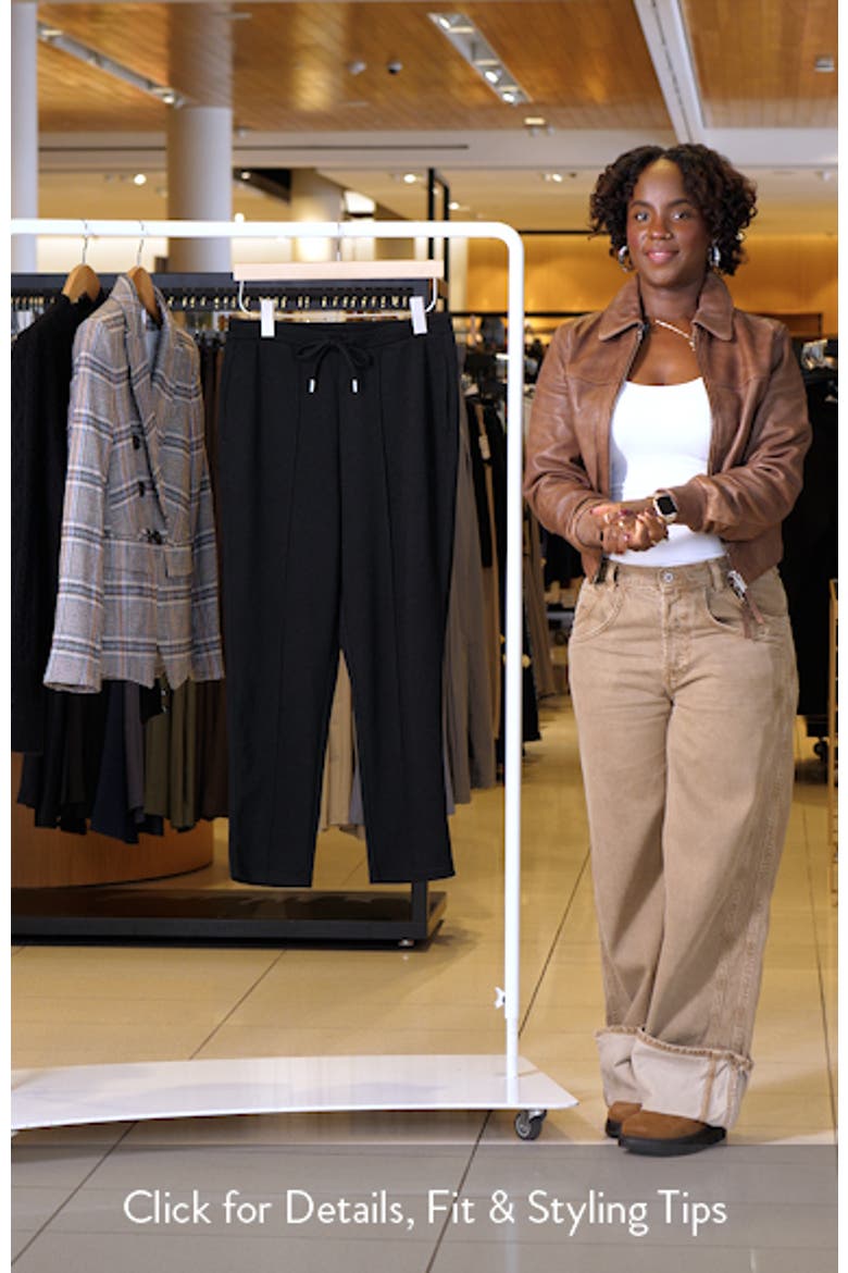 Pintuck Pleat Drawstring Pants video