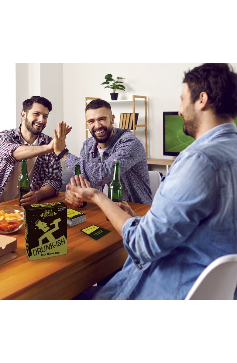 Outset Drunkish 3In1 Drinking Games, 3+ Players, Alternate, color, Multicolored