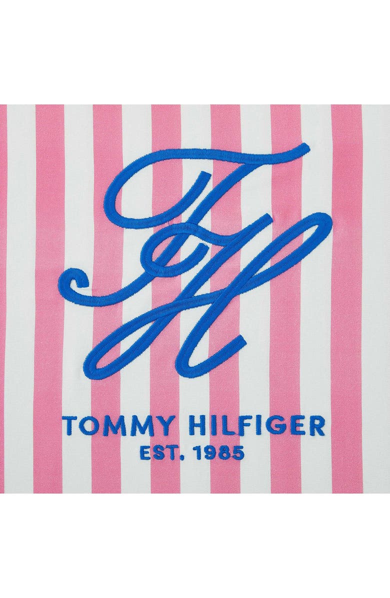 Tommy Hilfiger Beachfront Stripe Accent Pillow, Alternate, color, Flower Pink
