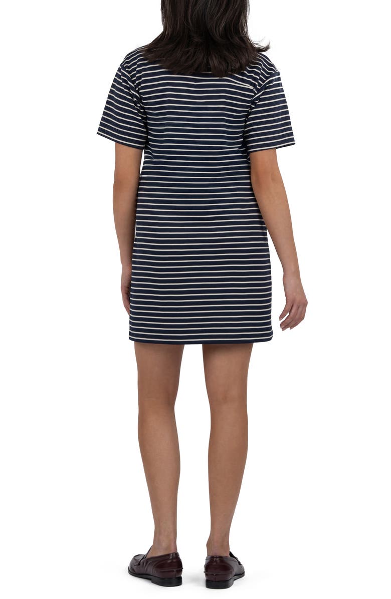 KUT from the Kloth Daphne Polo Shirtdress, Alternate, color, Navy/ Ivory
