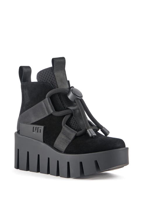 United Nude Grip Nomad Lo Platform Lug Bootie In Black