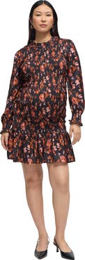 Ingrid & Isabel The RSVP Smocked Mini Maternity Dress
