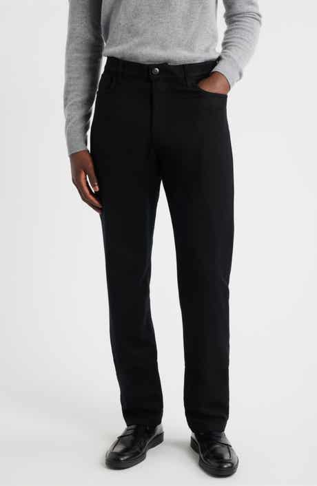 Canali Lightweight Regular Fit Wool Flannel Pants